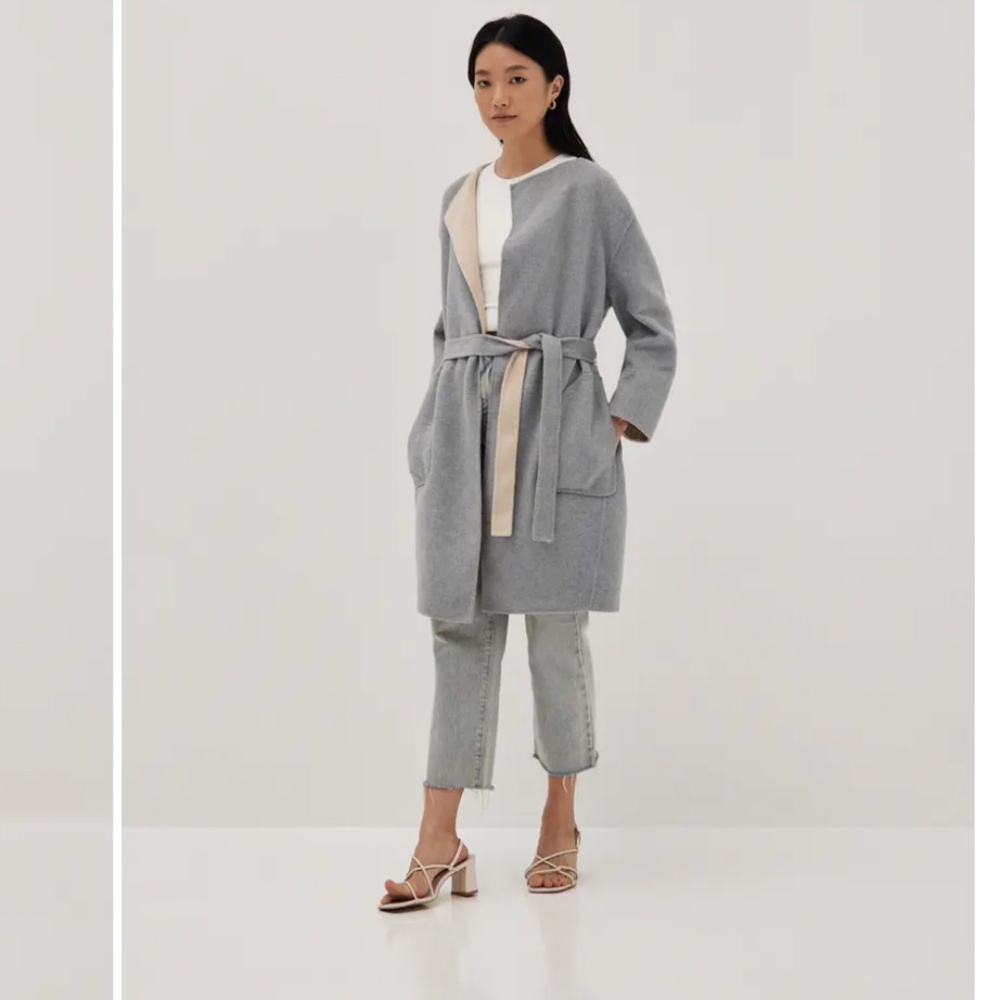 210 LOVE BONITO Reversible Wool Blend Coat NWT - Picture 2 of 6